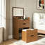 Bureau de coiffeuse 3 en 1 avec miroir éclairé et tabouret, table de maquillage à plateau rabattable, rangement compact pour les petits espaces