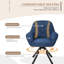 48.5cm H Swivel Upholstered Dining Chair with Ergonomic Back-573231064