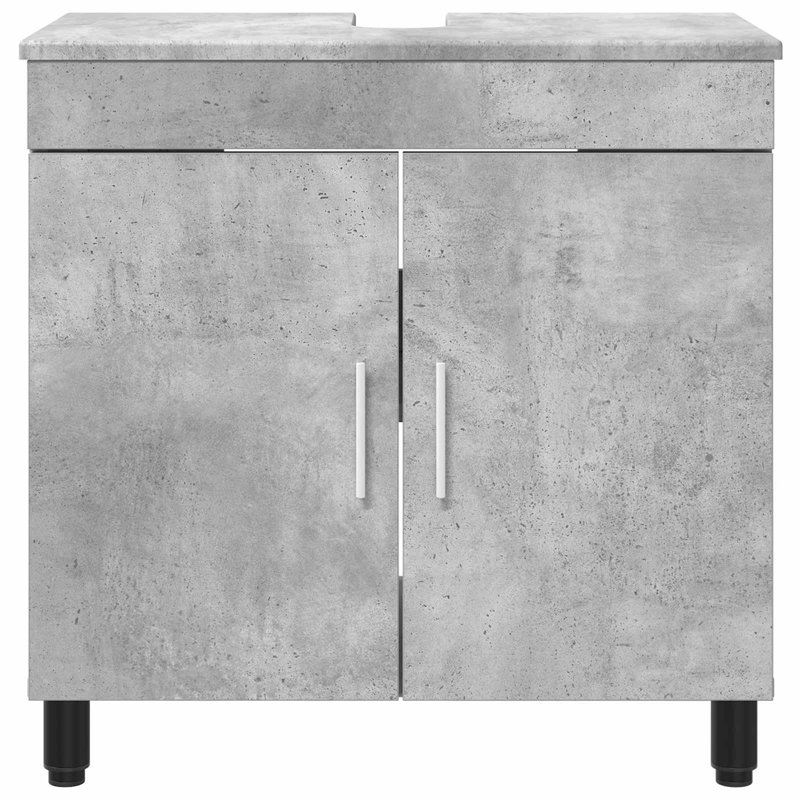 60cm Bathroom Vanity Base Only, Concrete Grey