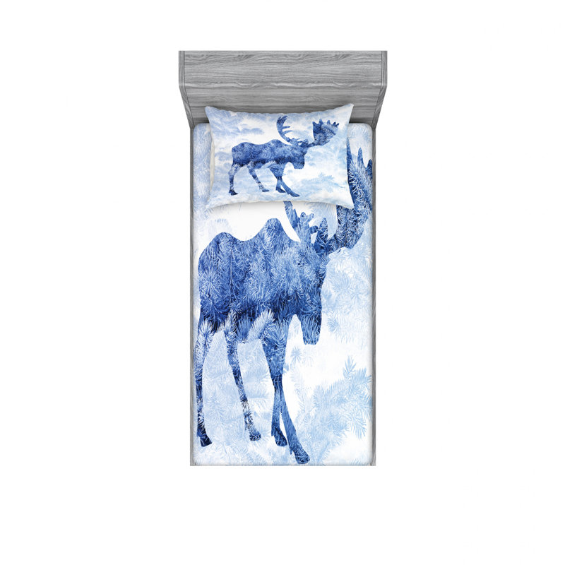 Microfiber Sheet Set, Twin Sheet Set with 1 Pillowcase