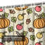 Mignon rideau de douche orange, citrouille, jaune, rouge, vert avec 12 crochets-1226905163