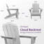 Chaise Adirondack pliable en PEHD Clitheroe-812501102