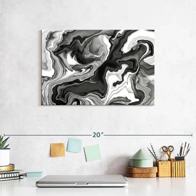 Marbre noir et blanc Avery
