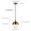 Luminaire suspendu sphérique 1 lumière Caillin-1376785708