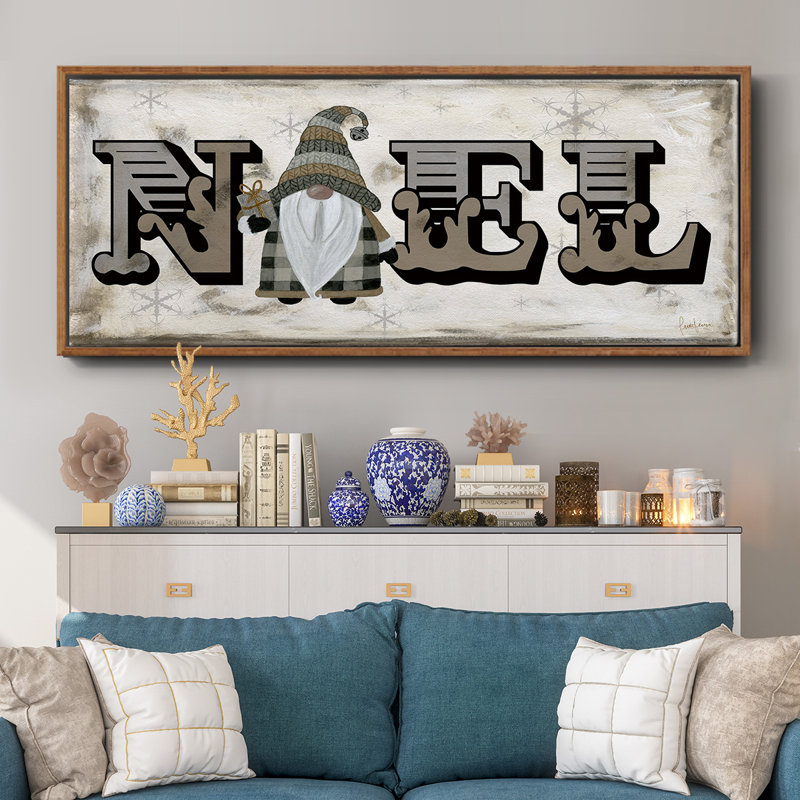 Winter Wonderland Friends Noel - toile encadrée, H 24 po x l 60 po
