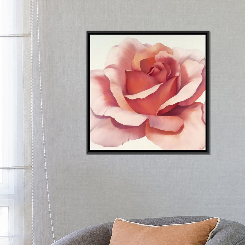 « magnificence iv », impression sur toile, H 18 po x l 18 po x P 1,5 po, Toile avec cadre noir, Pas de tapis