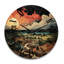Horloge murale en bois massif Pateros-87948275