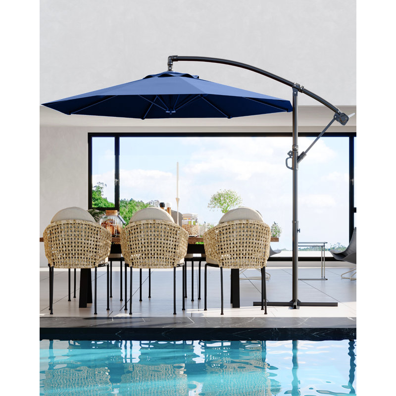 300cm Tilt Cantilever Parasol, Navy