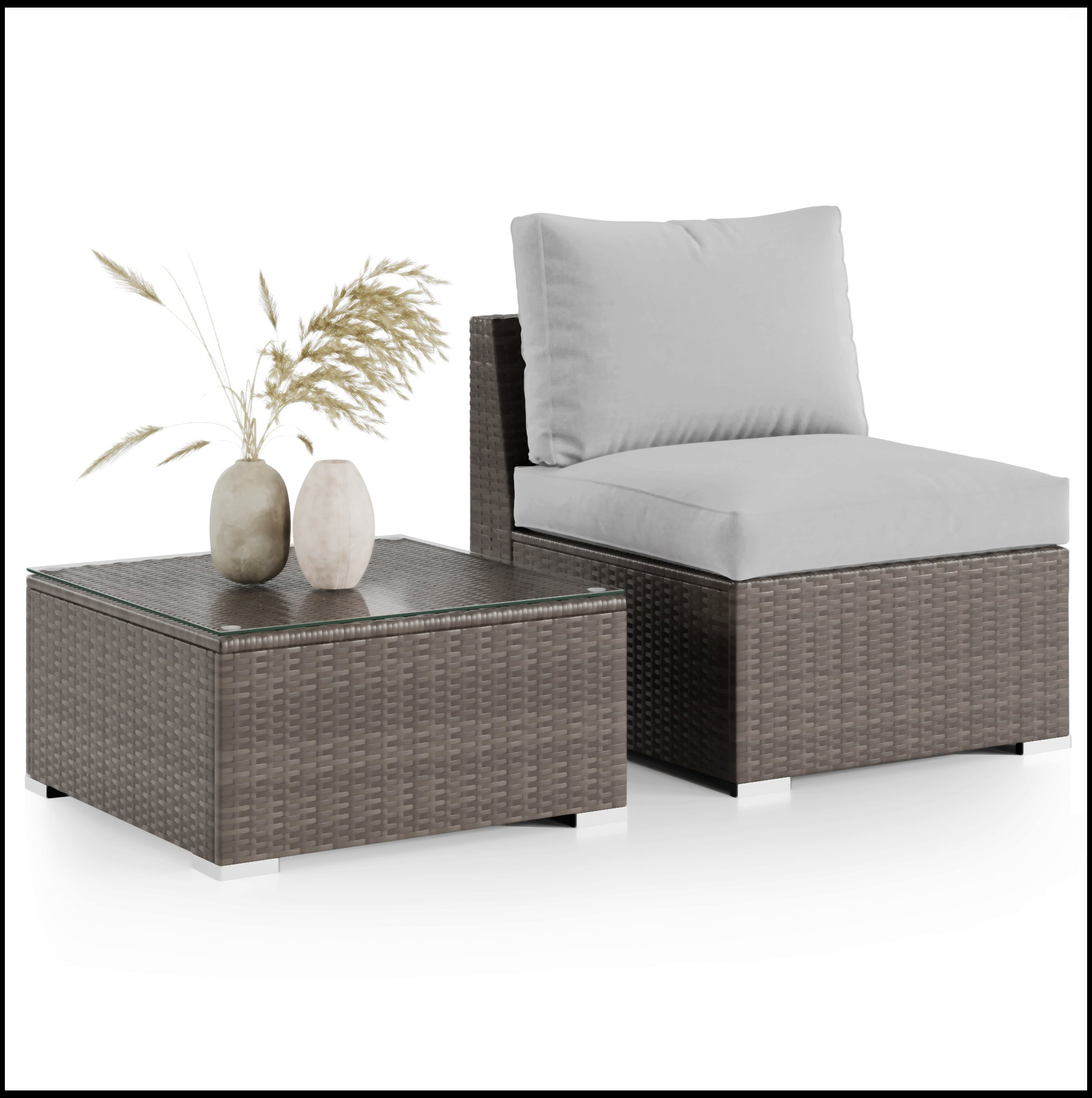 Latitude Run® Outdoor Patio Furniture Set With Durable Construction And ...