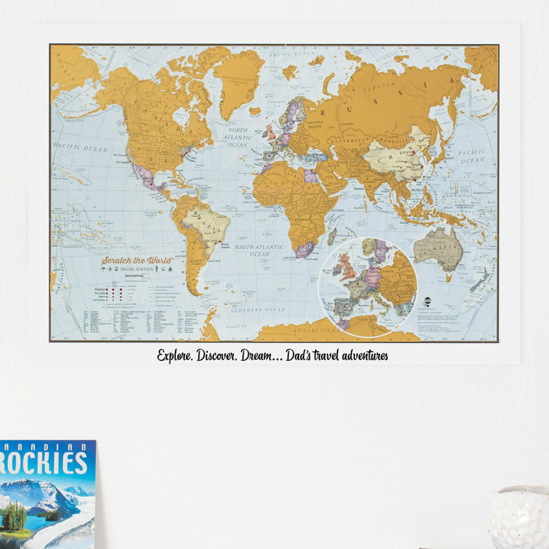 Scratch The World?? Travel Edition Map - No Frame Print
