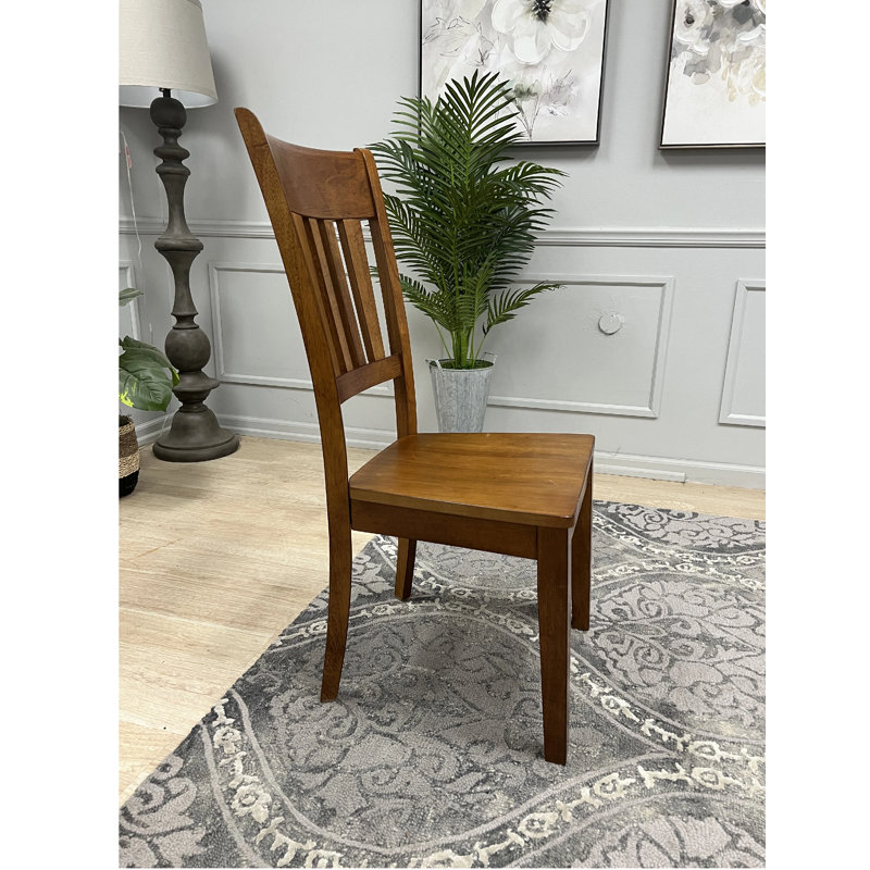 Collection Adam - Paire de chaises de salle à manger en bois d'hévéa massif