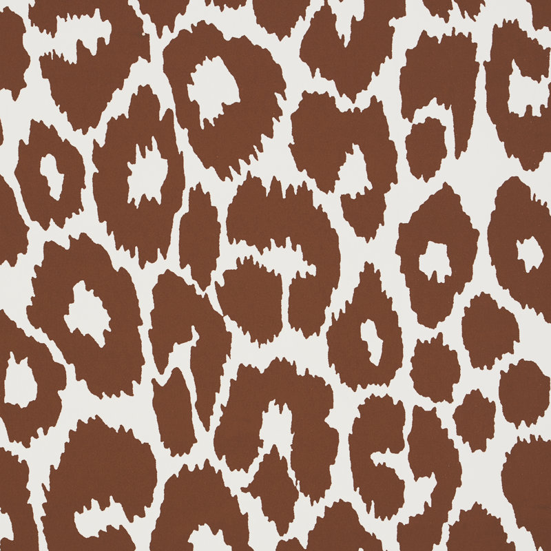 Iconic Leopard Wallpaper, Brown