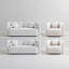 2 + 2 + 1 + 1S, canapé-lit de luxe moderne pour le salon, canapé-lit rembourré blanc Boucle pour le bureau d'appartement, 3 places