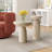 Fiberglass Mushroom-Shaped Accent Table-1995854224