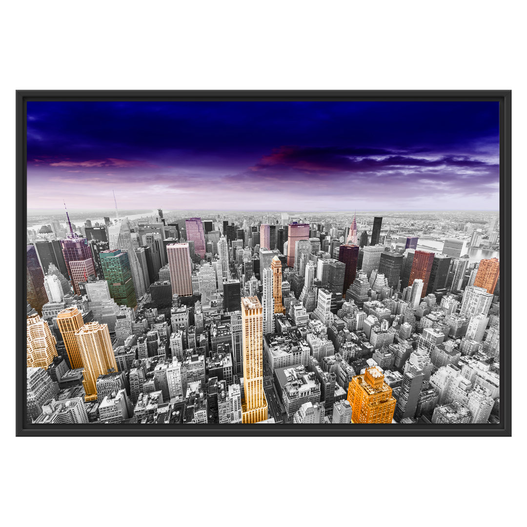 Gerahmtes Wandbild Skyline New York