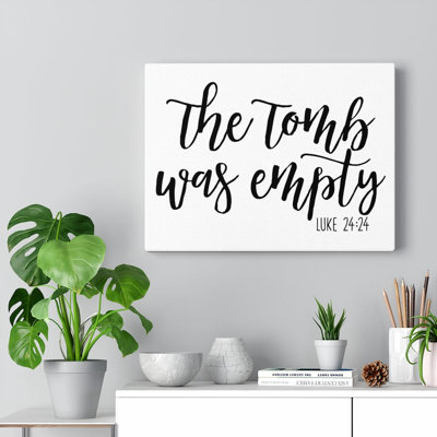 The Tomb 1 Piece Wrapped Canvas Wall Art
