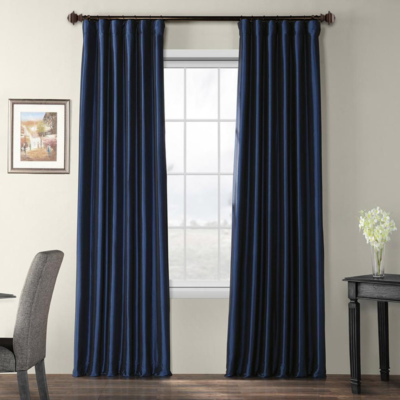 Adelene Adjustable Single Curtain Rod, 48" - 84" W, Bronze