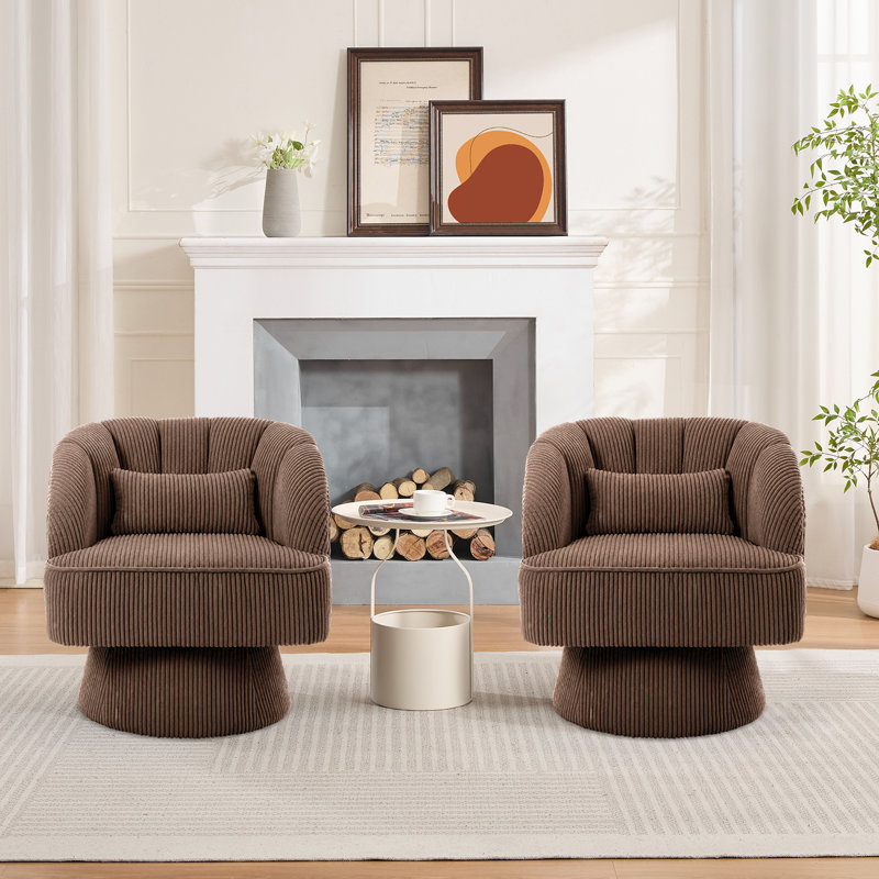 Fauteuil d'appoint pivotant à 360 ° GarveeHome
