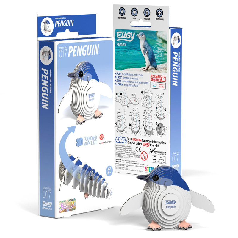 EUGY - pingouin en 3D