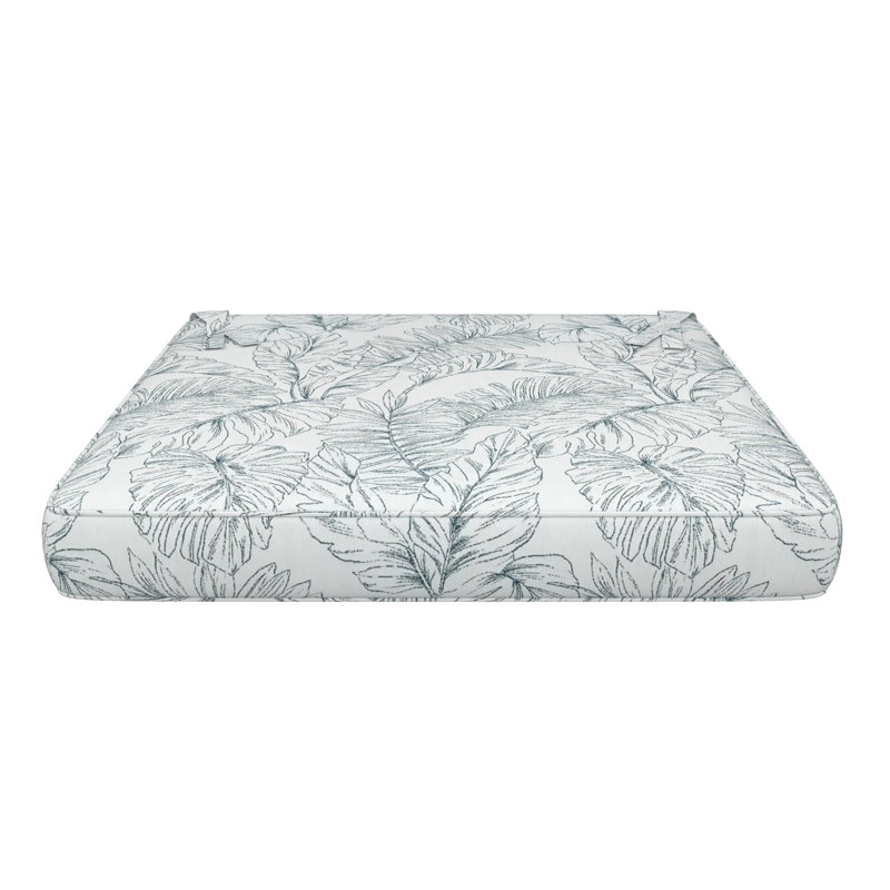 Sunbrella Indoor/Outdoor Dining Chair Cushion, 21" W x 19" D, Sunbrella® Calm Laurel