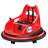 Forever Source 12V Kids Bumper Car with Remote Control, 360 Degree Spins, Dual Driving Modes, LED Lights & Music, Ages 3-5, Red