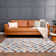 Brunetti Checkered Machine Woven Polyester Area Rug