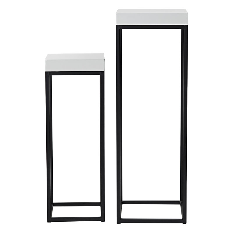 Aian Plant Stand - Set of 2, White