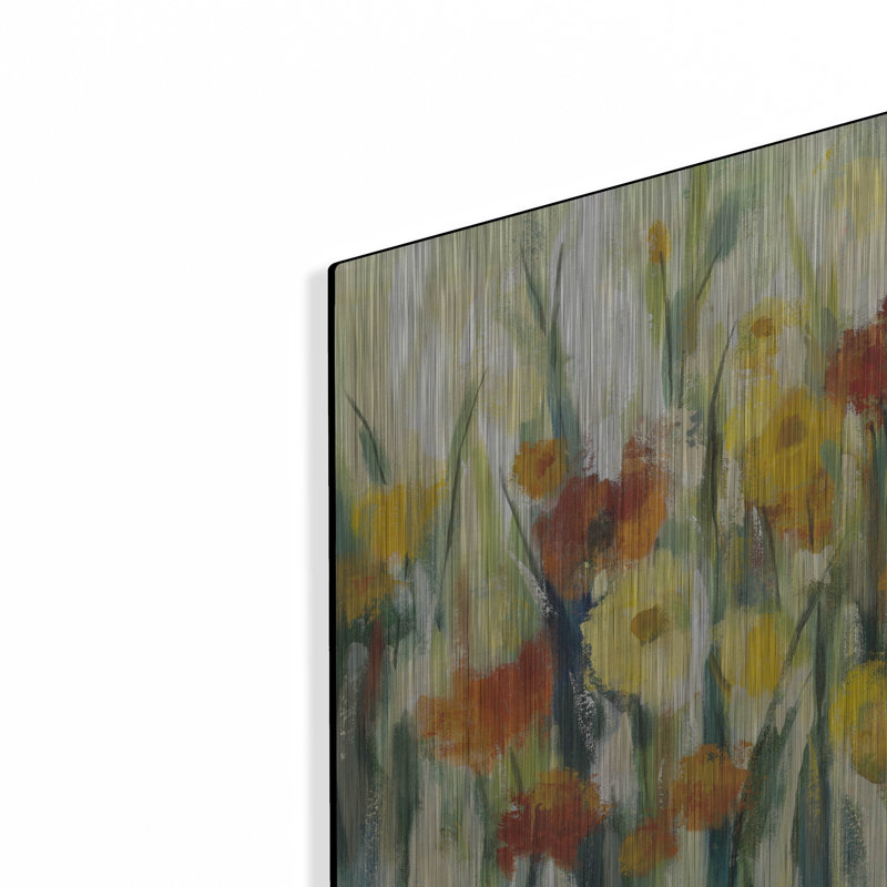  «End Of Summer Garden» par Silvia Vassileva, art mural en métal, 24 po x 16 po, H 16 po x l 24 po