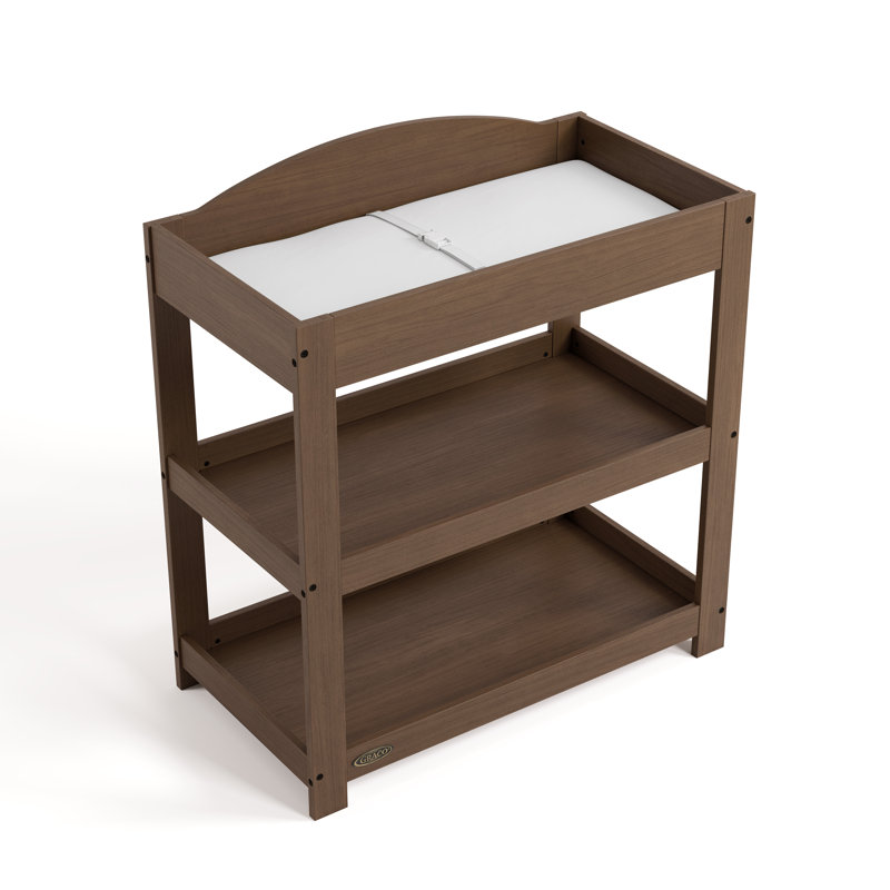 Graco Customizable Changing Table with Pad, Hazelnut
