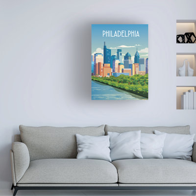 Art mural sur toile «Bachelor City Omar Escalante City Philadelphia»