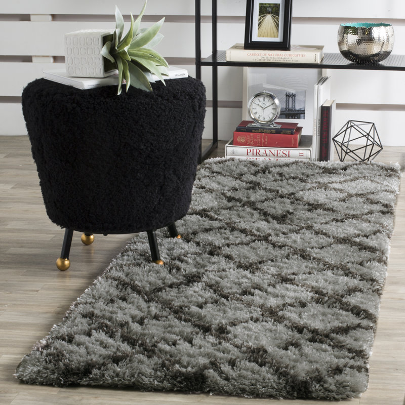 Trudie Shag Performance Geometric Rug, Runner 2'3" x 7'