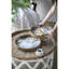 Art Inspired Home Decor - 5 pièces avec plante artificielle, vase, plateaux, tabouret, table d'appoint 5 table de mélange, plante