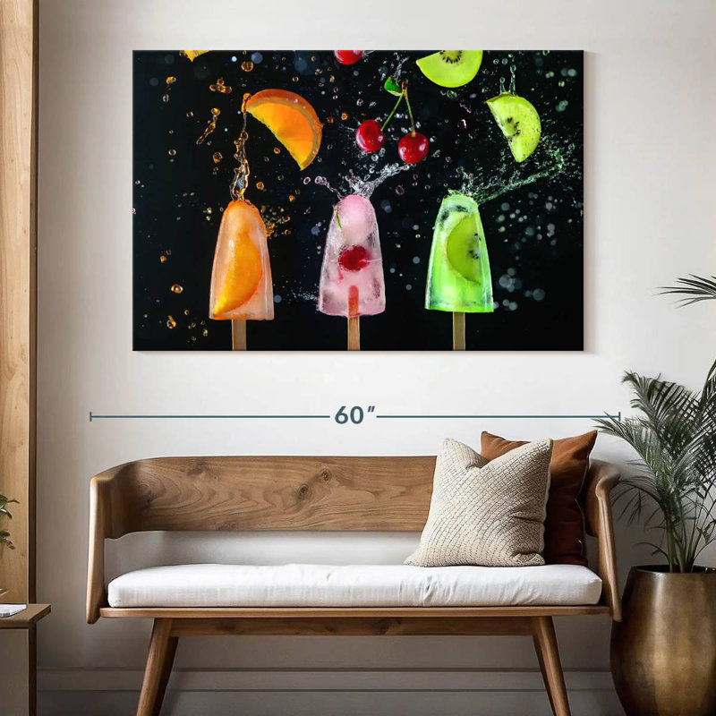 Yarlin Sweet Fruit Popsicles, 34" H x 51" W