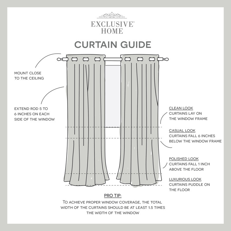 Slate Blue Velvet Light-Filtering Grommet Curtain Panels, 54" x 96"