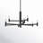 Ilene 9 - Light Aluminium and Steel Dimmable Chandelier-1747388412