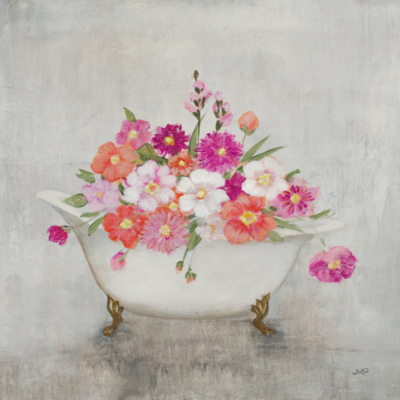 «Bathing Beauty» - peinture sur toile tendue, H 12 po x l 12 po
