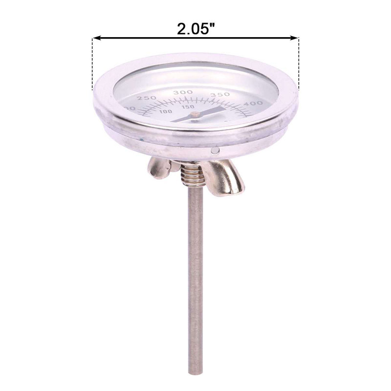 Thermomètre de cuisson en acier inoxydable pour barbecue