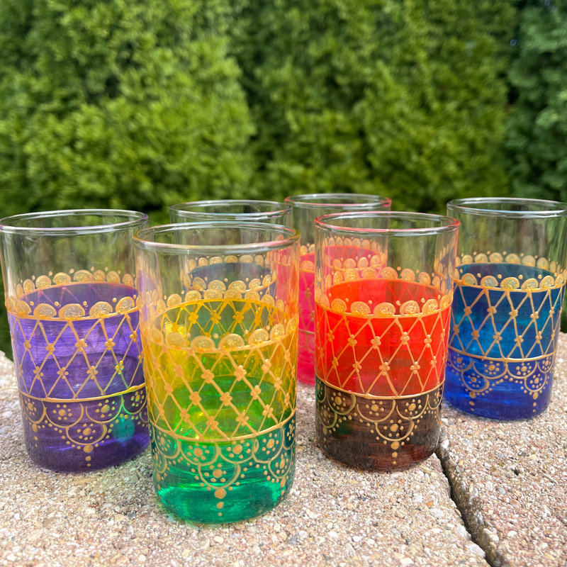 6 pièces 5 oz. Ensemble de verrerie