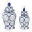 Cinya Stoneware Ceramic Decorative Lidded Jar with Classic Design - Elegant Accent Piece for Home Decor-89110053