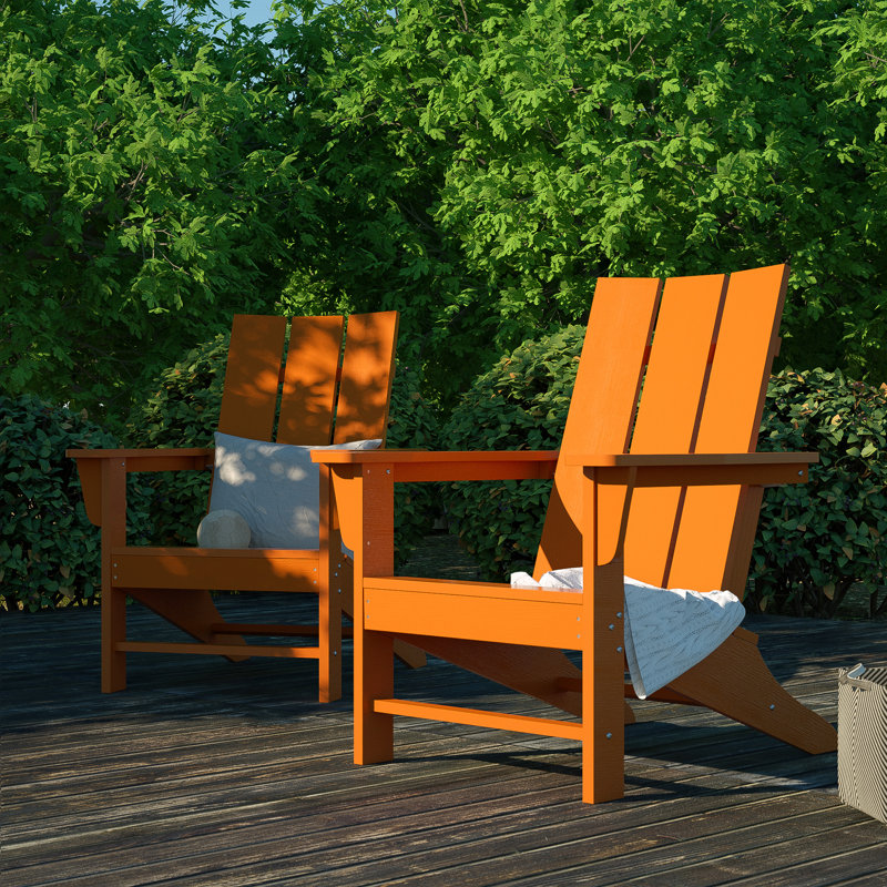 Outdoor Adirondack Chair, Red