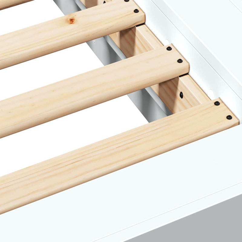 Pasol Bed, White, Double (4'6)