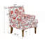 Fauteuil floral avec garniture cloutée et imprimé traditionnel-995599424
