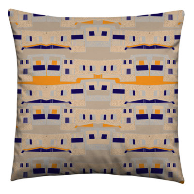 Alyvia Geometric Square Cushion