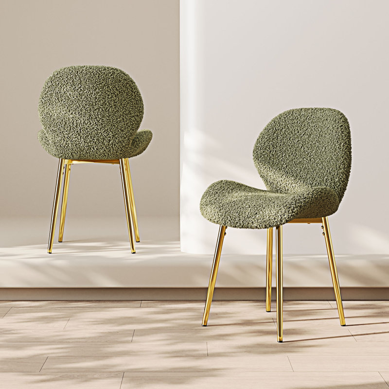 Upholstery Dining Chairs Set Of 2, Green