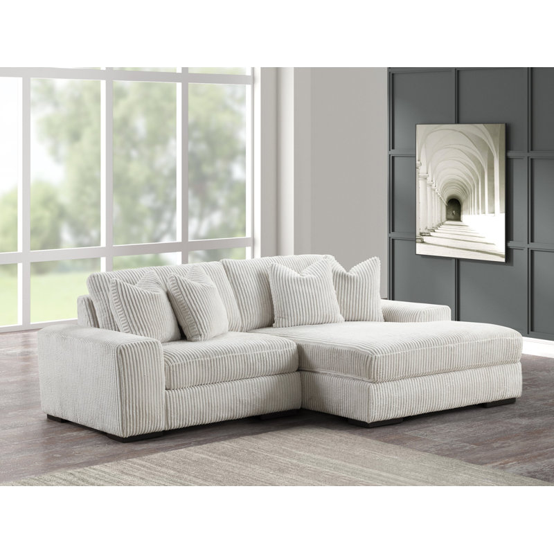 Clarajane Upholstered L-Shaped Sectional Right Hand Facing