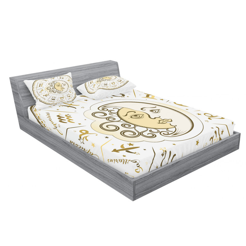 Microfiber Sheet Set, Queen Sheet Set with Fitted Sheet