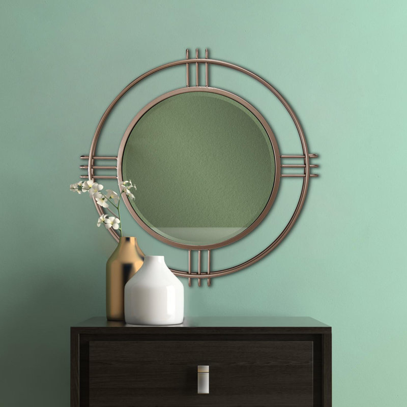 Maddock Metal Round Mirror