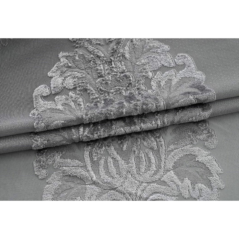 Hughesville Semi Sheer Curtain Single Panel, 140 W x 122 D cm, Grey