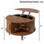 Storage Coffee Table, Walnut Living Room Table