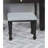 Glam Style 1pc Vanity w/ Stool Set 8mm Glass Top Storage Drawers LED On Mirror Obsidian Gray Finish Bedroom Furniture